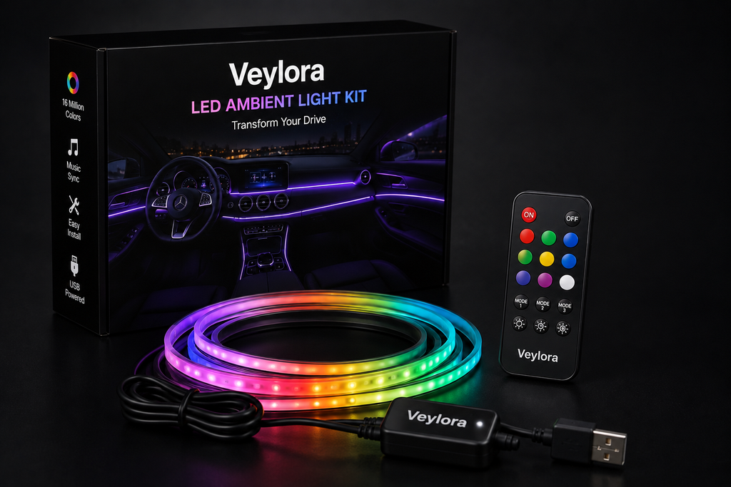 Veylora™ RGB LED Ambient Car Interior Light Kit