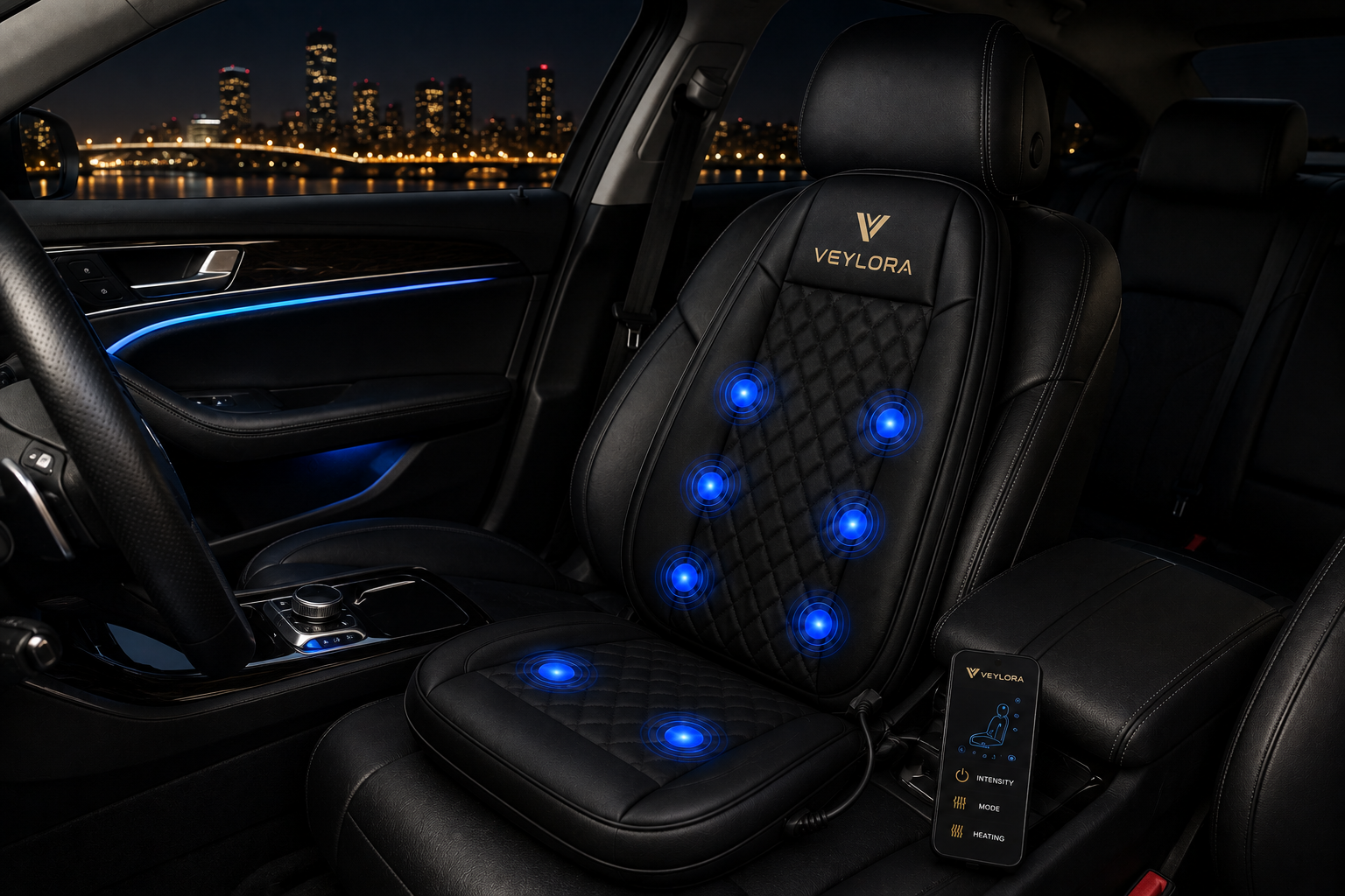 Veylora™ Premium Car Massage Seat Cushion