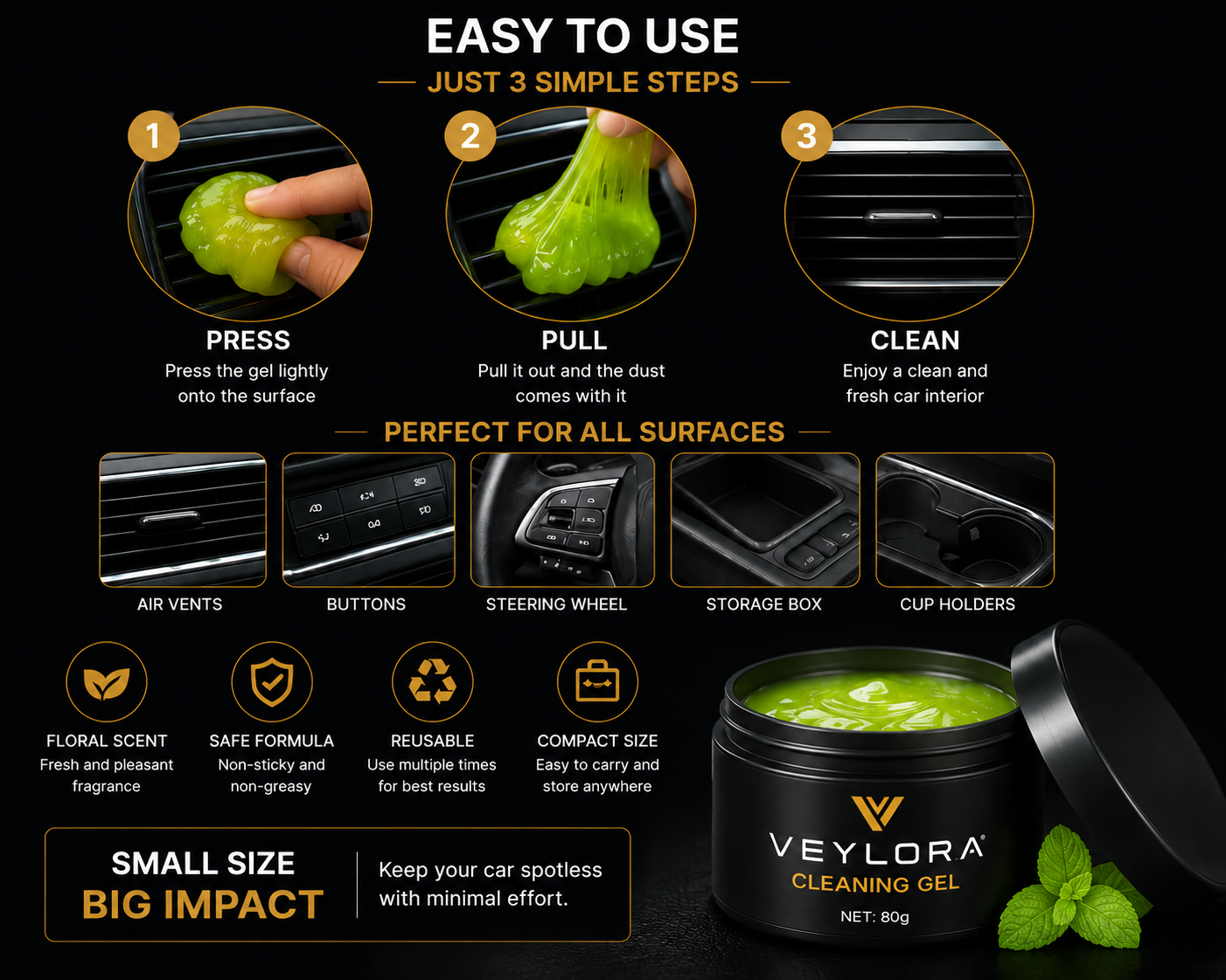 Veylora™ Mini Car Cleaning Gel